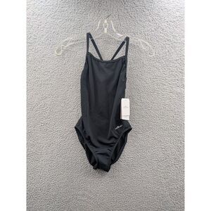 NWT Dolfin Reliance Women's sz 30 Black One Piece Training Swimsuit